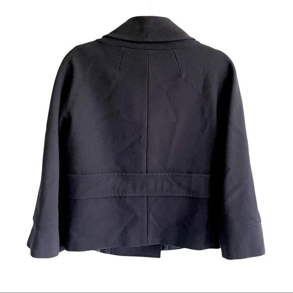 SANDRA ANGELOZZI Double Breasted Pea Coat Jacket Navy Blue 30 EU - Picture 5 of 6